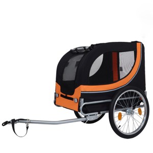 Yukimo 36"H Large Folding Dog Bike Trailer - All-Terrain Pet Carrier, Durable Steel Frame for Cycling/Jogging/Camping - 1 of 4