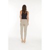 Women's Faux Pocket Ankle Pants - Slimsation By Multiples - 3 of 3