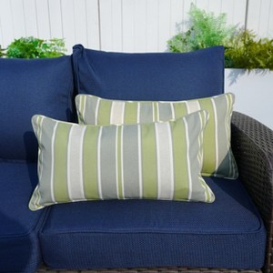 Moda Furnishings Outdoor Reversible Throw Pillow (Set of 2) - 1 of 4