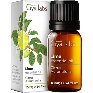 Gya Labs Lime Essential Oil for Skin - 0.34 Fl Oz -Lime Oil for Diffuser, Hair & Candle Making Scent - 1 of 4