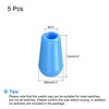 Unique Bargains ABS Plastic Strong Impact Resistance Good Surface Gloss Guitar Toggle Switch Knob Cap 5 Pcs - 2 of 4
