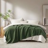 Sapphtopaz Woven Waffle Blanket, Ultra Soft Breathable Cotton Blankets for Bed, Lightweight Bedding for Home Decor - 4 of 4