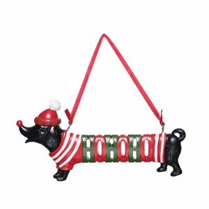 Gallerie II HoHoHo Dog Ornament - 1 of 3