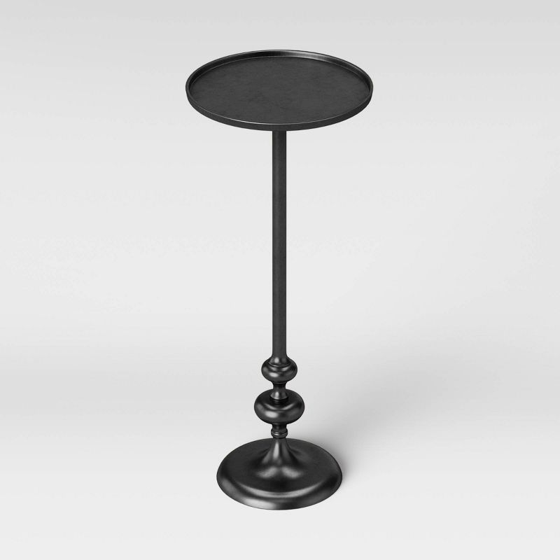 Londonberry Turned Metal Accent Table Black - Threshold&#153;, 4 of 13