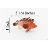 Collectible Wildlife Gifts | Sculpin, Red, Cottidae, Saltwater Fish, Rubber Fish, Hand Painted, Realistic, Model,  Toy, Gift,   2 1/2"    F1128 B163 - 2 of 4