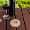 Unique Bargains Bottle Opener Magnetic Beer Opener Beech Wood Light Brown 2.56"x0.59" 1 Pcs - 2 of 4