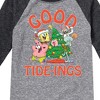 Boys' SpongeBob SquarePants Good Tide  - Athletic Heather/Heather Black - X-Large - 2 of 4