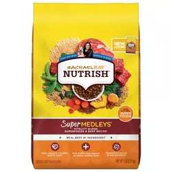 Rachael Ray Nutrish Super Medleys Vitality Blend Superfoods & Beef Recipe Adult Super Premium Dry Dog Food - 5lbs