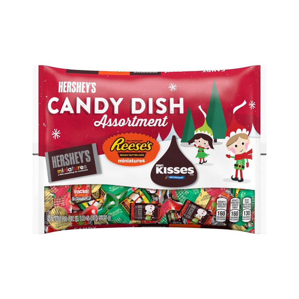 UPC 034000238552 product image for Hershey's Holiday Chocolate Candy Dish Assortment 21 oz | upcitemdb.com