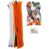 John Bead Craft Combo Pack Pipe Cleaners Pompoms Googly Eyes Activity Kits Halloween Mix 300 Pieces - 4 of 4