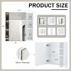 Bathroom Medicine Cabinet with Mirror, Wall Mounted MDF Storage Cabinet for Bathroom or Powder Room – Cuddlewood - 4 of 4