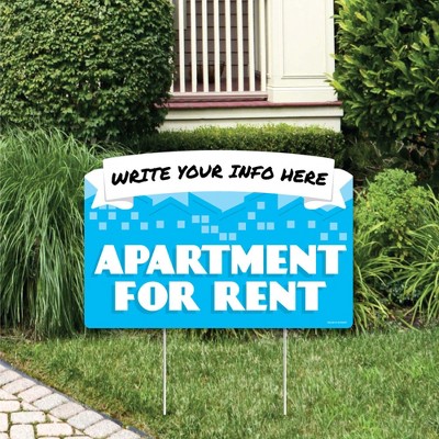 Big Dot of Happiness Apartment for Rent - Yard Sign Lawn Decorations - Party Yardy Sign