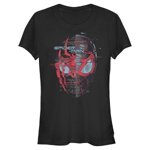 Juniors Womens Marvel Spider-Man: Miles Morales Hero Glitch T-Shirt - 1 of 3