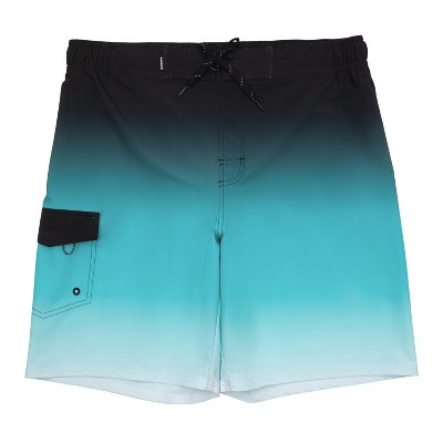 Rokka&Rolla Men's 9" Half Elastic Waist Board Swim Shorts -Ocean Gradient , size Large — фото 7