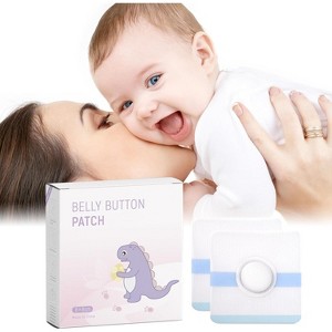 Baby Belly Navel Patches - Waterproof Cotton Pads for Baby Belly Button, 8×8cm (10 Ct.) - 1 of 4