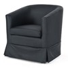 CAVINAS Velvet Swivel Accent Chair,360° Rotating Armchair with Plush Cushions for Living Room,Apartment - 2 of 4