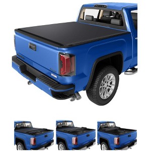 Soft Roll Up Truck Bed Tonneau Cover Four Fold Truck Bed Covers - 1 of 4