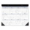 Contemporary Monthly Desk Pad, 22 x 17, White Sheets, Black Binding/Corners,12-Month (Jan to Dec): 2025 - 2 of 4
