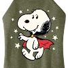 Women's - Peanuts - Snoopy Vampire Stars Glow In The Dark Graphic High Neck Tank - 2 of 4