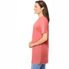 Woman Within Plus Size Perfect Short-Sleeve Shirred V-Neck Tunic - 4 of 4