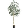 4FT/5FT/6FT Artificial Tree Plant Eucalyptus Tree Tall - 4 of 4