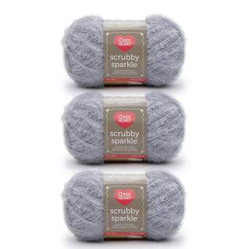Red Heart Scrubby Duckie Yarn - 3 Pack of 100g/3.5oz - Polyester - 4 Medium  (Worsted) - 92 Yards - Knitting/Crochet 