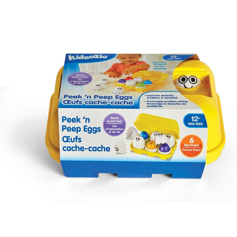 Kidoozie Peek N Peep Eggs - Mentally Stimulating, Employs Tactile Engagement, for Ages 12 Months and Up, 4 of 7