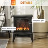Kumasinova Freestanding Electric Fireplace,18" Heater Stove Fireplace with 3D Realistic Flame and Overheating Protection,1500W Heat,Black - 4 of 4