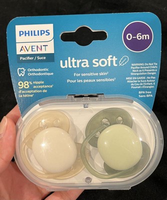 Chupete Ultra Soft Neutro, 0-6 Meses x 2 ud. - Philips Avent