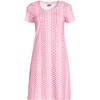 Lands' End Women's Cotton Short Sleeve Knee Length Nightgown - 3 of 3