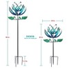 Cyan Oasis 84-Inch Dawn Flower Wind Spinner - 3 of 4
