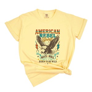 Simply Sage Market American Rebel Spirit Distressed Garment Dyed Tee - 1 of 4