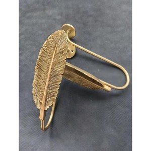 Tree City Light and Spirited Metallic Gold Feather Tiebacks - 1 of 1