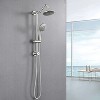 ONWITH Brushed Nickel 6 Inch Rain Shower Head with Handheld Shower Head Bathroom Rain Shower System - 4 of 4