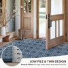 Abynow Floral Loomed Machine Washable Area Rug, BLUE, 8' x 10' - 4 of 4