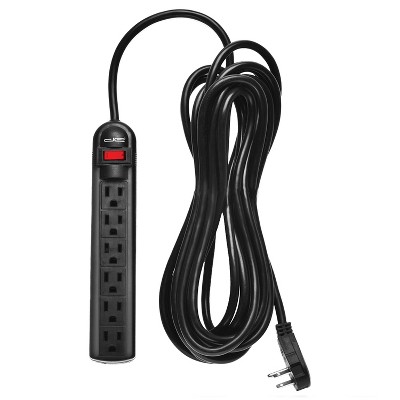 Stanley 33251 400 Joule SurgeMax 2 USB 6-Outlet Power Strip Black
