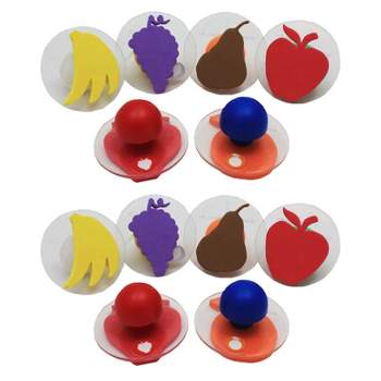 Ready 2 Learn Giant Fruit Stamps, 6 Per Pack, 2 Packs