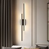 YANSUN 2-Light Modern Matte Black LED Wall Sconce with Frosted Acrylic Shade, Linear Sconce for Bedroom, Hallway, Living Room Black - 4 of 4
