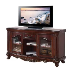Remington TV Stand for TVs up to 60" Cherry Brown - Acme Furniture
