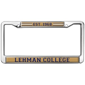 Lehman College Full Size Standard License Plate Metal Frame - 1 of 4