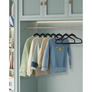 SONGMICS Baby Hangers 50 Pack, Kids Hangers for Closet, Swivel Hooks, Space-Saving Clothes Hangers, Velvet Hangers for Nursery, Non-Slip, - 1 of 4