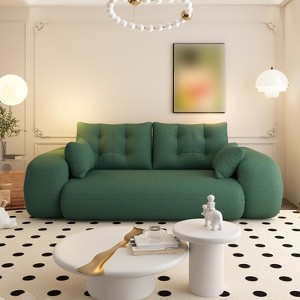 Foldable Human Dog Bed for Adults, 78.7" Multi-Functional Sofa Bed, 3 in 1 Teddy Fabric Sleeper Sofa Bed for Living Room Guest Bed Playroom - 1 of 4