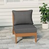 WestinTrends  Avalon Outdoor HDPE Deep Seating Modular Armless Patio Chair with Patio Cushions - 2 of 4