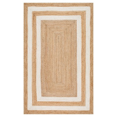 White Solid Loomed Area Rug - (7'6"x9'6") - nuLOOM