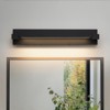 Rennnsan Lunwyn 23" W Hardwired Rotatable Liner Modern Industrial LED Dimmable Wall Sconce Vanity Light in Black - 2 of 4