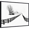 30"x23" Amanti Art Winter Horse Barn by Jasmine Framed Canvas Wall Art - 2 of 4