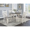 Vynxaria Modern Faux Leather White Tufted Set of 2 Chairs Dining Seat Chair - 2 of 4