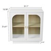 CuisinSmart Modern Buffet Cabinet with 2 Doors Acrylic & Adjustable Shelf, Coffee Bar Cabinet with Gold Handles for Living Room Kitchen - 2 of 4