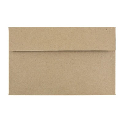 JAM Paper A10 Invitation Envelopes 6 x 9.5 Brown Kraft Paper Bag LEKR850