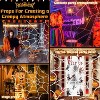 Spider Webs Halloween Decorations Outdoor, 10.5ft 7 Coils White Fake Spider Web, Wall Decor for Halloween Party - 4 of 4